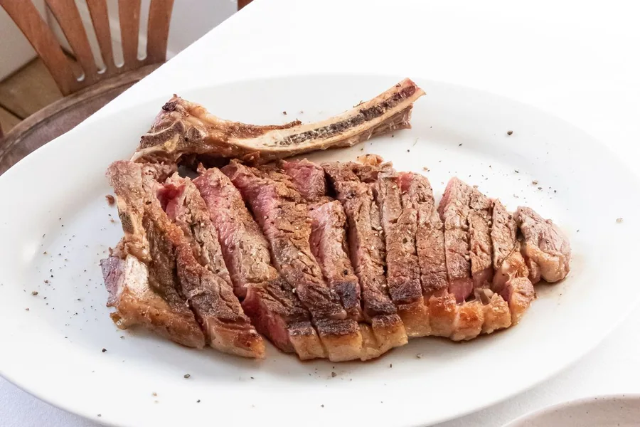 Sliced ribeye steak — representative food photograph