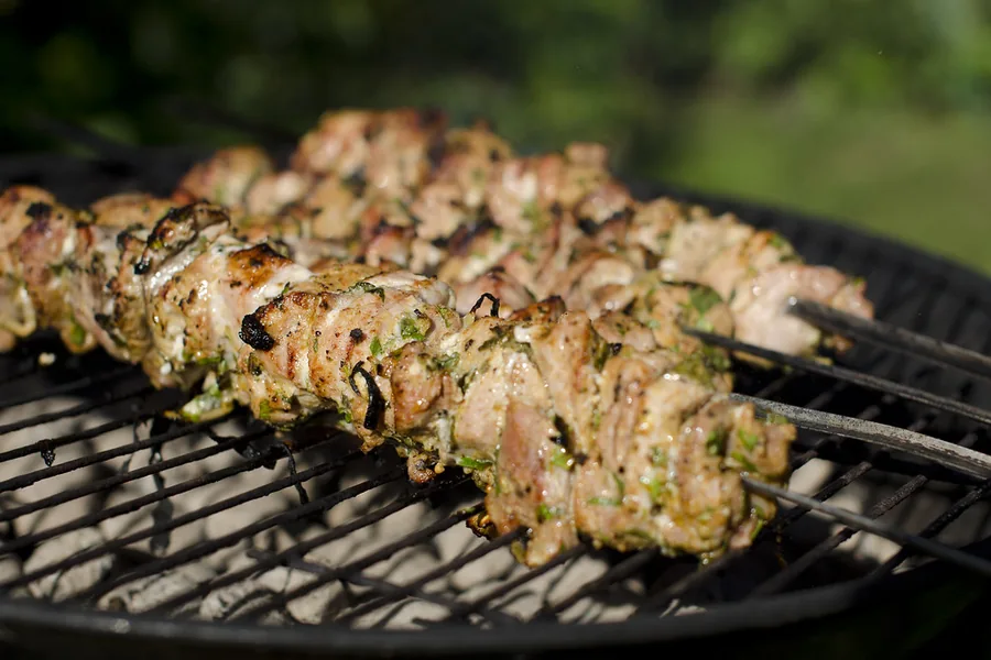 Grilled meat skewers — representative food photograph